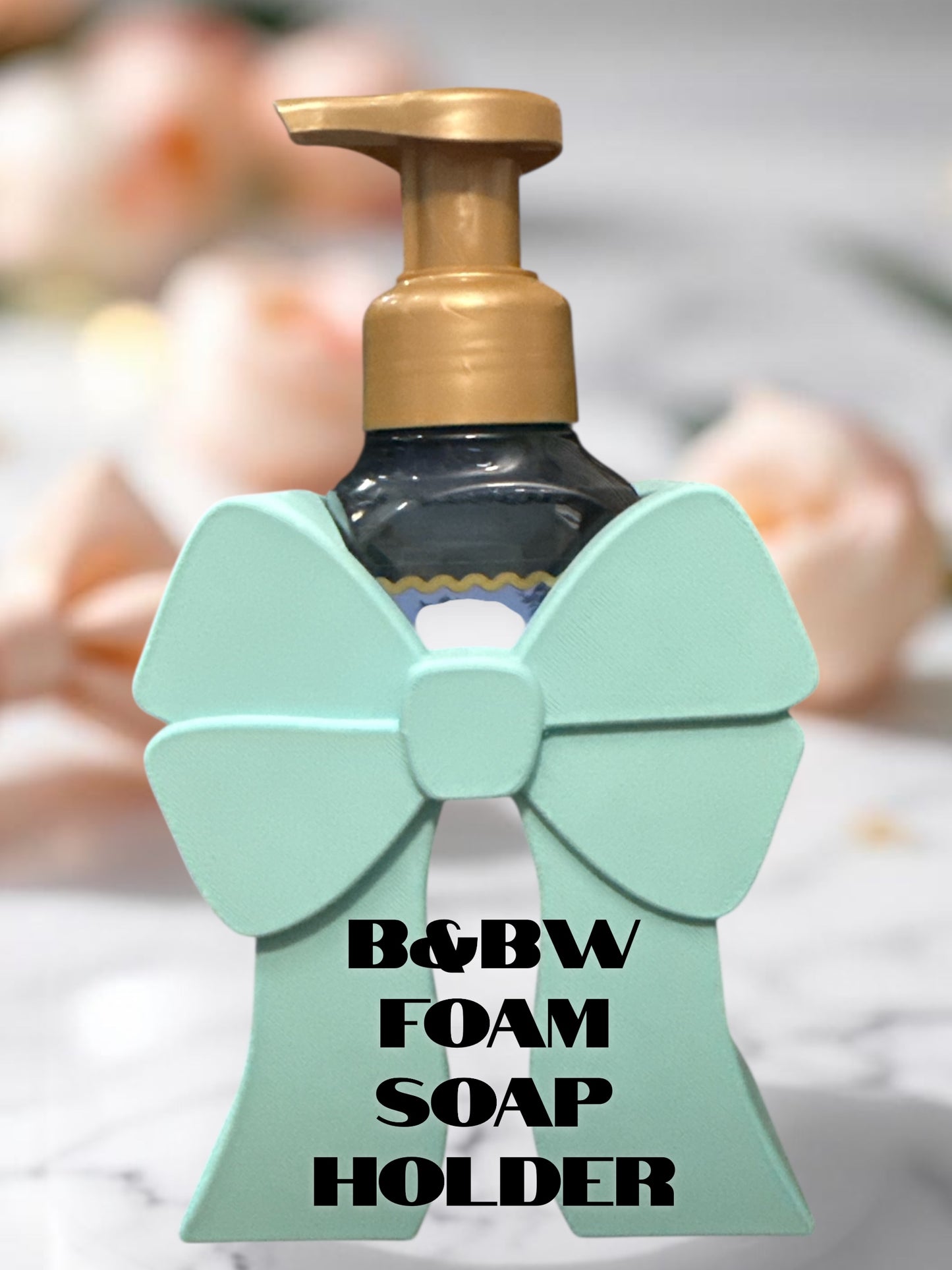 3d printed Croquette type bow (B&BW style) foam soap holder 🥰