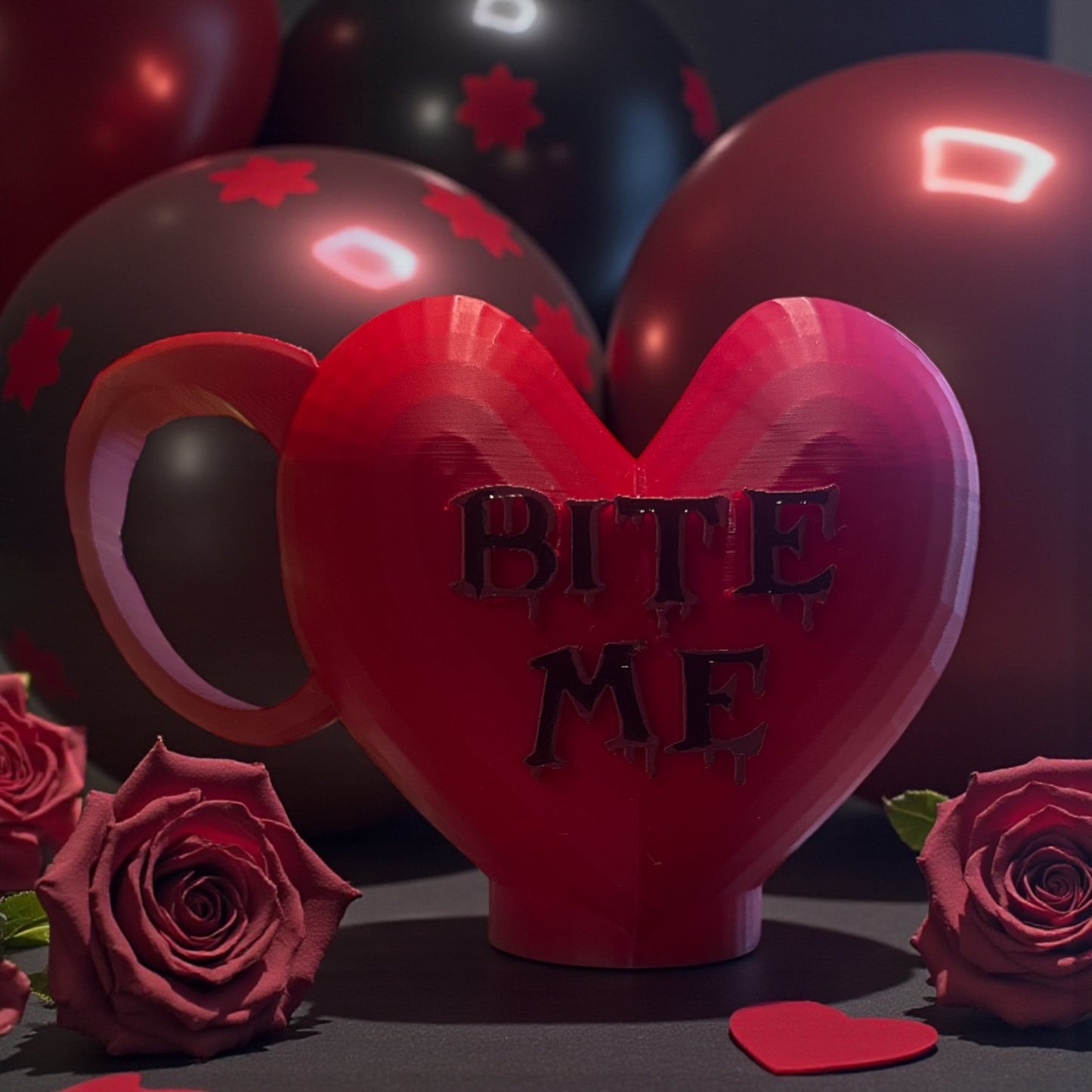 3d printed BITE ME, “anti” Valentines skinny Drinky Thing