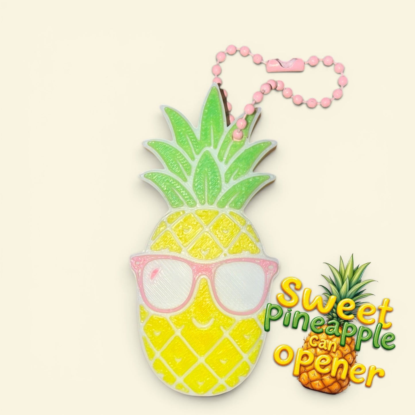 Pineapple ๐ can opener (white background)