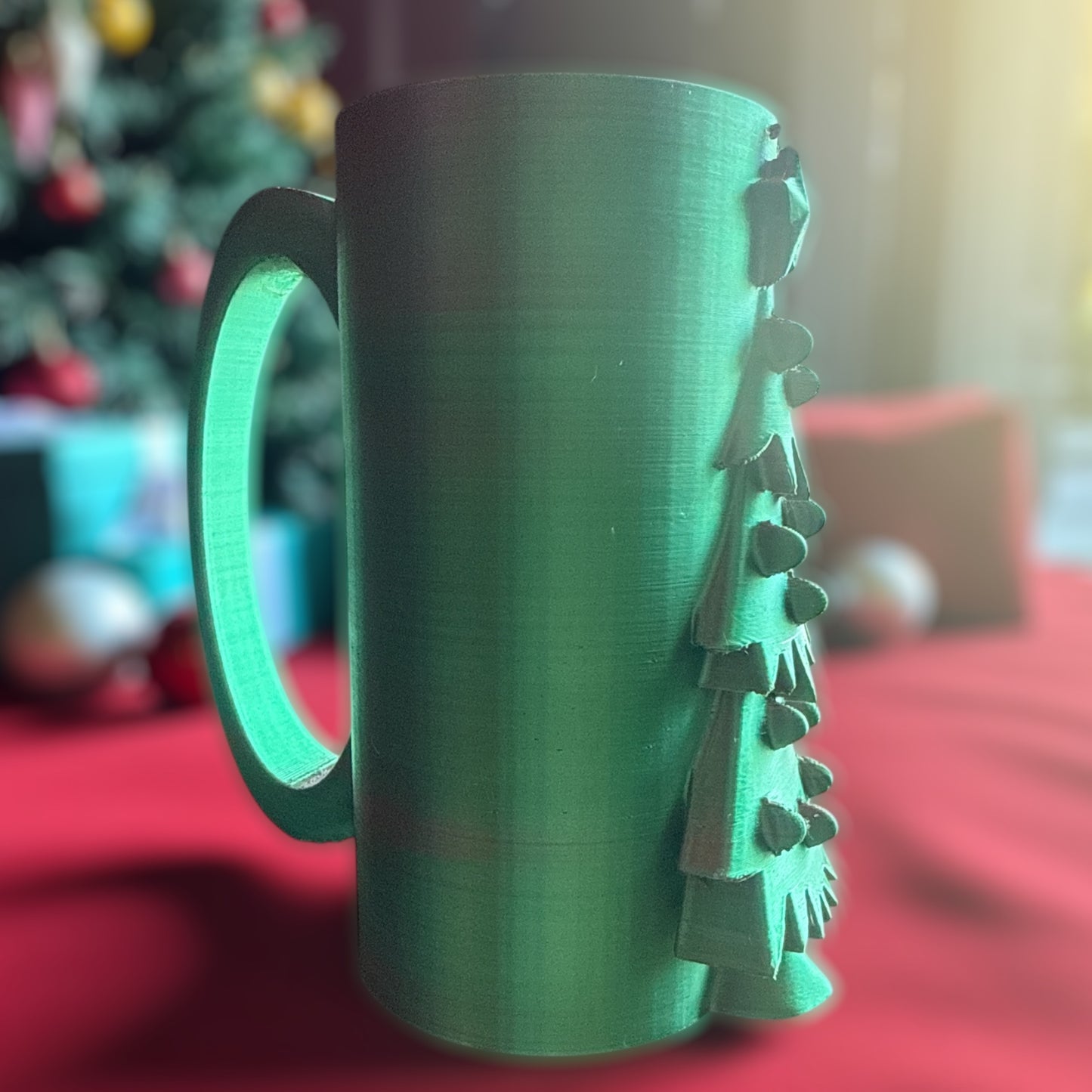 3d printed Christmas tree, “ Drinky thing”, holiday skinny can holder