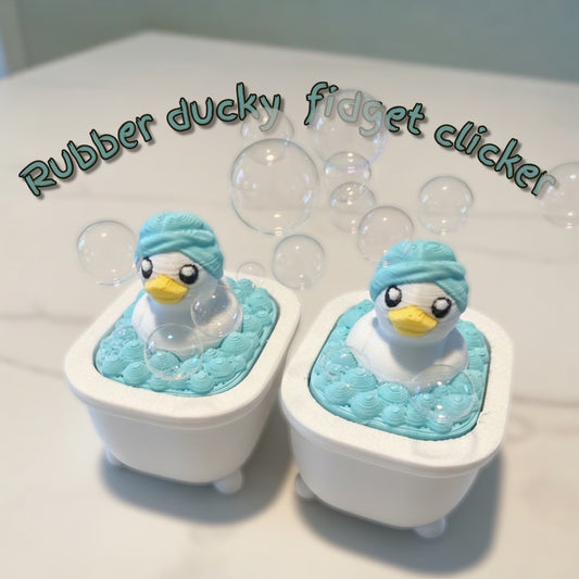 Adorable bath time ducky clicker