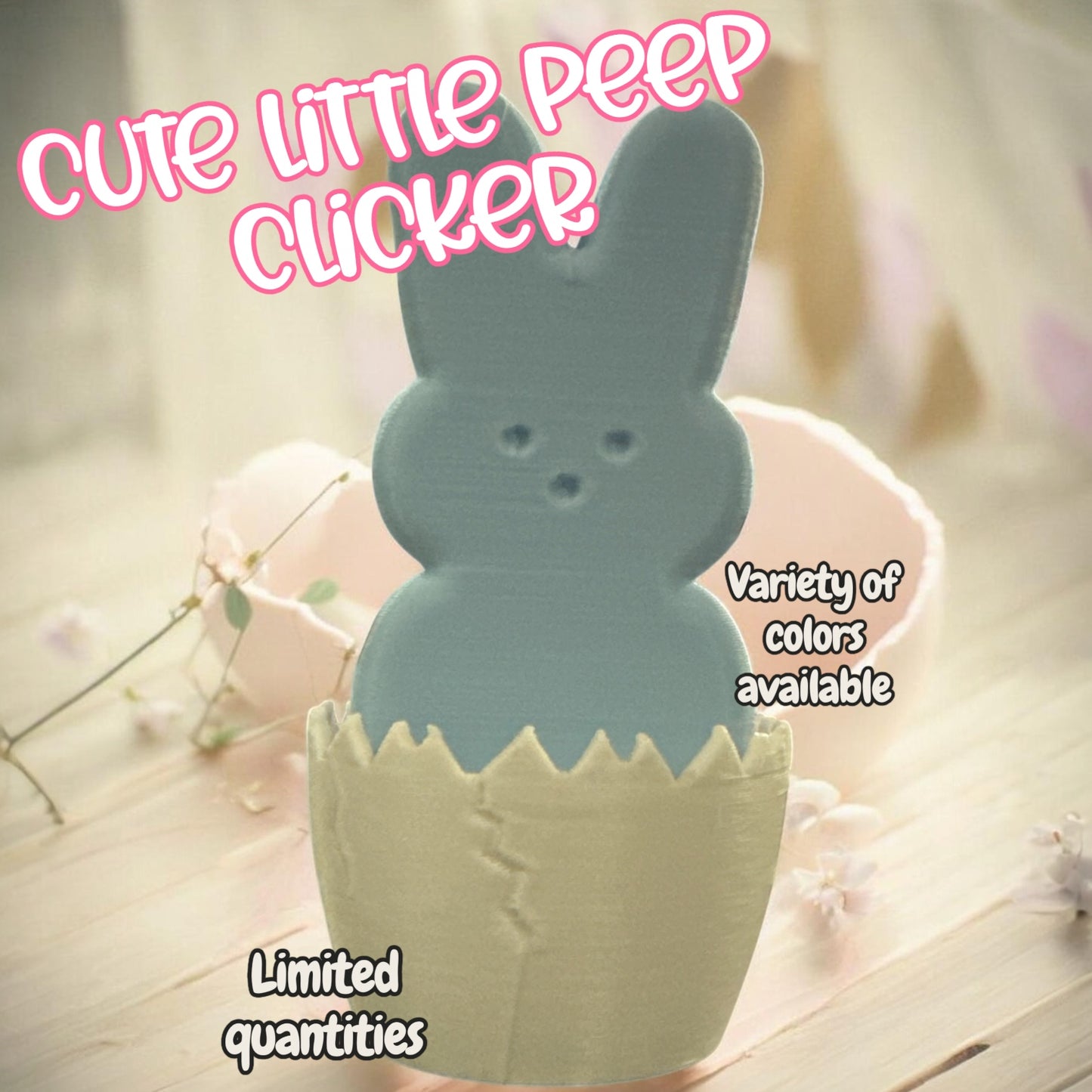 🐣 Peep clicker. Comment preferred color at checkout 💜