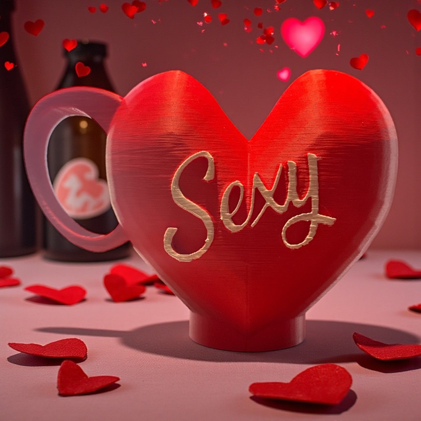 3d printed SEXY skinny can holder for the Valentines holiday
