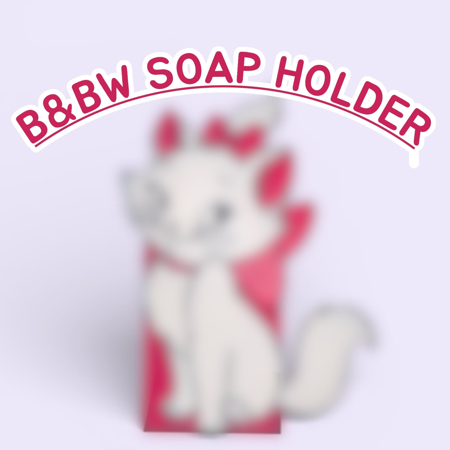 Adorable kitty BBW soap holder