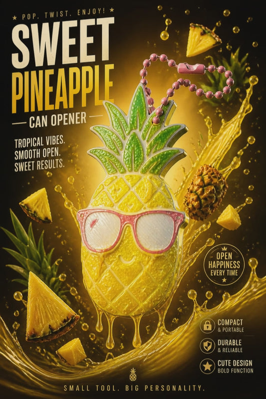 Pineapple 🍍 can opener (white background)